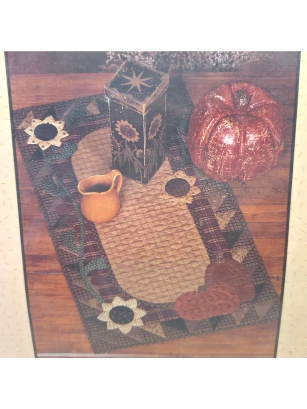 Autumn Medley Quilt Pattern Thimbleberries Table Runner Pumpkins Sunflower